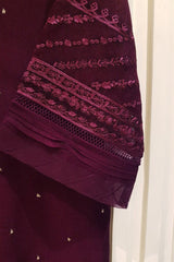 Agha Noor Heavy Embroidered 3pc with Embroidered Organza dupatta-GA1804