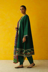 Zara Shahjahan 3PC Embroidered Dhanak with Whool Shawl - GA1764