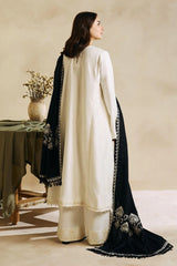 Zara shajahan 3PC Embroidered Dhanak with Embroidered Shawl - GA1791