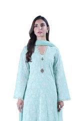 Bareeze Embroidered Lawn 3pc with Embroidered Chiffon Dupatta- GA1995