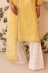 Batik 3PC Lawn Embroidered Shirt with Embroidered Organza Dupatta- GA2039