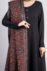 Bareeze 3PC Embroidered Dhanak Suit with Heavy Embroidered Shawal -GA2062