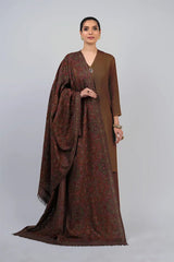 Bareeze 3PC Embroidered Dhanak Suit with Heavy Embroidered Shawal -GA2063