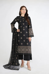 Bareeze 3PC Embroidered karandi Suit with Embroidered Shwal -GA2075