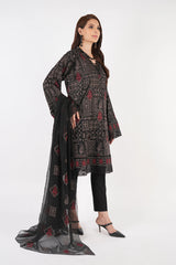 Bareeze 3PC Embroidered karandi Suit with Embroidered Shwal -GA2076