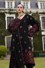 Bareeze 3PC Embroidered karandi Suit with Embroidered Shawal -GA2152