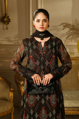 Bareeze 3PC Embroidered Lawn Suit with Embroidered chiffon Dupatta -Ga2261