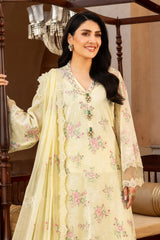 Bareeze 3PC Embroidered Lawn Suit with Embroidered chiffon Dupatta -Ga2264