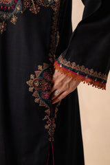 Zara shajahan 3PC Embroidered Dhanak with Printed Shawl - GA1783