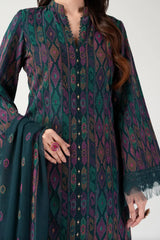 Bareeze Embroidered Lawn 3pc with Embroidered Crinkle Chiffon Dupatta- GA2026