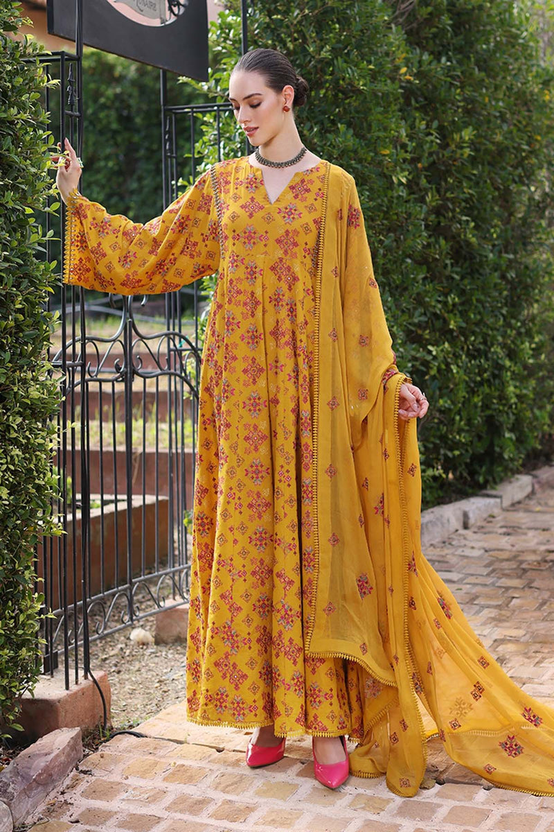 Bareeze Embroidered Lawn 3pc with Embroidered Crinkle Chiffon Dupatta - GA1833