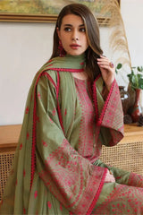 Bareeze Embroidered Lawn 3pc with Embroidered Chiffon Dupatta- GA2023