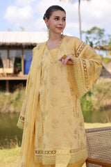 Bareeze Embroidered Lawn 3pc with Embroidered Crinkle Chiffon Dupatta- GA2032