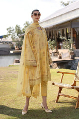Bareeze Embroidered Lawn 3pc with Embroidered Crinkle Chiffon Dupatta- GA2032