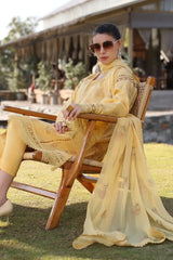 Bareeze Embroidered Lawn 3pc with Embroidered Crinkle Chiffon Dupatta- GA2032