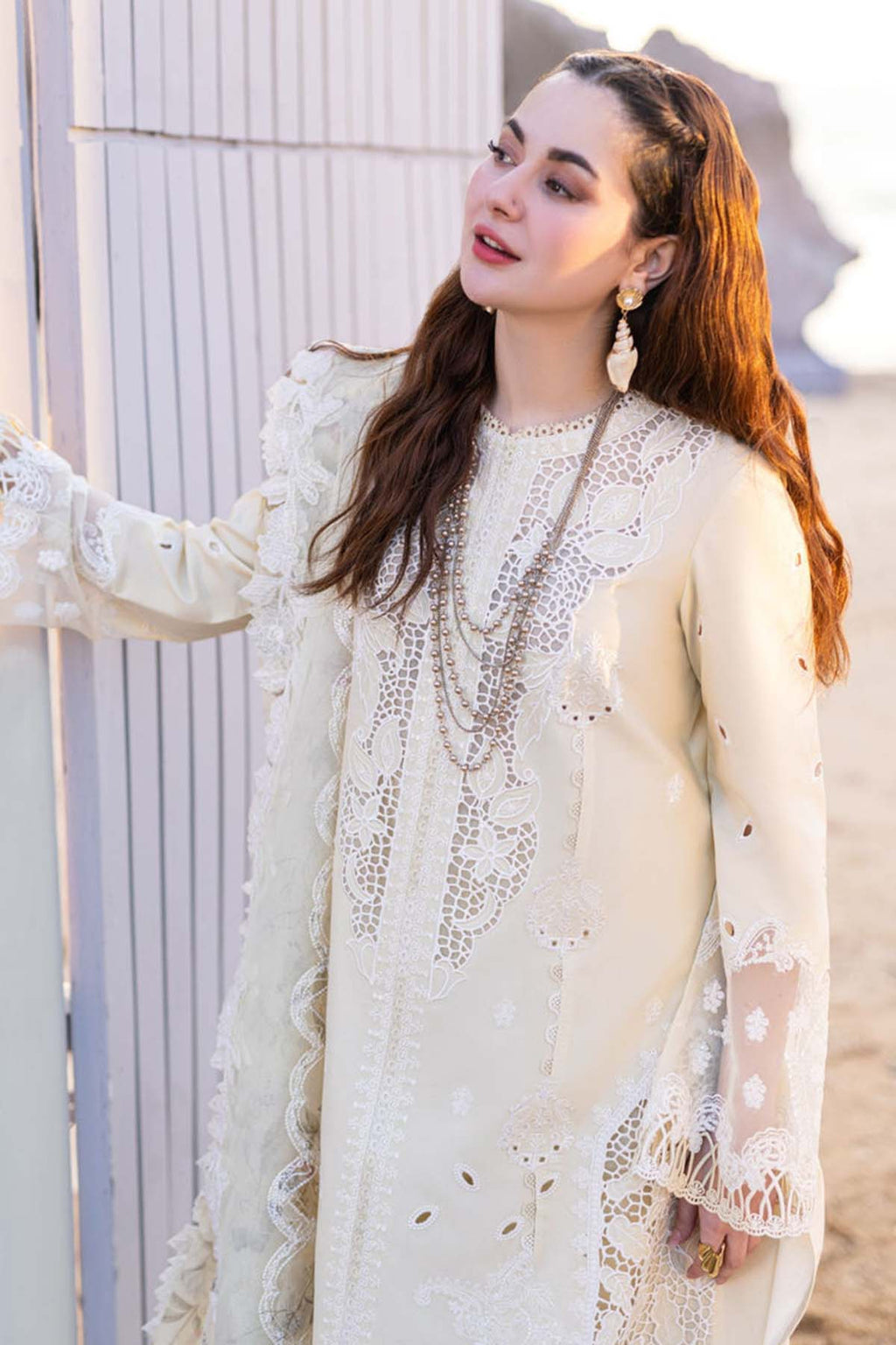 Qalamkar Embroidered Lawn Suits Unstitched 3 Piece QLM21LF FX-07 - Luxury Collection