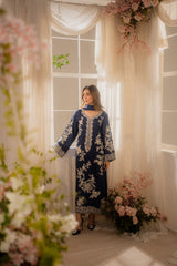 Batik Embroidered Lawn 3pc with Printed Dupatta- GA2241