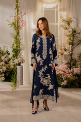 Batik Embroidered Lawn 3pc with Printed Dupatta- GA2241