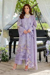 Elaf 3PC Embroidered Lawn with Embroiderd Slub Net Dupatta - GA2217