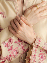 Zarashah Jahan Embroidered Dhanak 3pc with Printed Shawl- GA2116