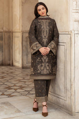 Baroque 3PC Embroidered Lawn Suit with Printed Chiffon Dupatta -GA2047