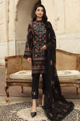 Bareeze 3PC Embroidered Lawn Suit with pure chiffon Dupatta - GA102110