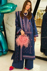 Luxury Embroidered Lawn 3Pc with Embroidered Dupata-Ga1667