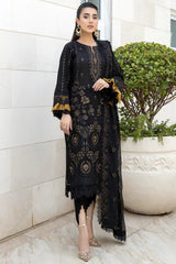 Luxury Embroidered Lawn 3Pc with Embroidered Dupata-Ga1665