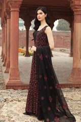 Bareeze 3PC Embroidered Lawn Suit with pure chiffon Dupatta - GA102117