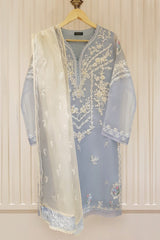 Agha Noor Heavy Embroidered with Hand Work organza dupatta-GA1624