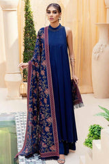 Bareeze 3PC Embroidered Dhanak Suit with Heavy Embroidered Shawal -GA102142