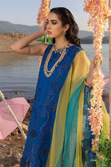 Charizma 3PC Embroidered Lawn Suit with Organza Dupatta - GA10273