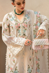 Crimson Heavy Embroidered 3pc with Slub net Embroidered Dupata -Ga1631