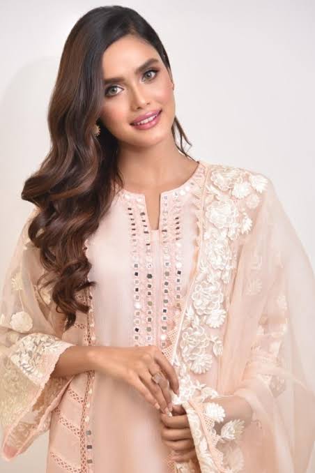 mirror work party wear agha noor dresses Agha Noor Heavy Embroidered with Mirror Work organza dupatta-GA1018 – Gul  Attire