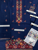 Bareeze 3PC Embroidered Lawn Suit with pure chiffon Dupatta -GA102121