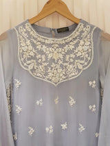 Agha Noor Heavy Embroidered with Embroidered Organza dupatta-Ga1658