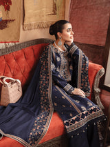 Luxury Heavy Embroidered Lawn 3pc with Chiffon dupatta-GA1684