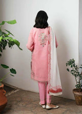 Zara shajahan Embroidered Lawn 3Pc with Printed Dupata-Ga1669