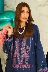 Luxury Embroidered Lawn 3Pc with Embroidered Dupata-Ga1667