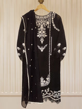 Agha Noor Heavy Embroidered with Embroidered Organza dupatta-Ga1680