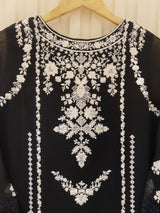 Agha Noor Heavy Embroidered with Embroidered Organza dupatta-Ga1680