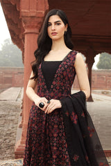 Bareeze 3PC Embroidered Lawn Suit with pure chiffon Dupatta - GA102117