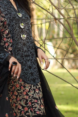 Bareeze 3PC Embroidered Lawn Suit with pure chiffon Dupatta -GA102125