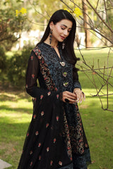 Bareeze 3PC Embroidered Lawn Suit with pure chiffon Dupatta -GA102125