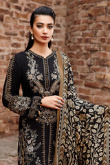 Maria B 3PC Fully Embroidered Dhanak Suit - GA1606