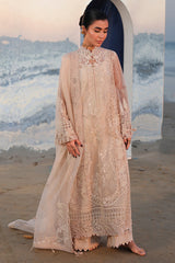 Qalamkar Chickenkari Embroidered Lawn 3pc with Embroidered Slubnet Dupatta- GA2274
