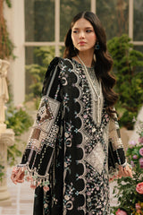 Bin Ilyas Embroidered Lawn 3pc with Embroidered Crinkle Dupatta- GA2245