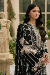Bin Ilyas Embroidered Lawn 3pc with Embroidered Crinkle Dupatta- GA2245