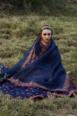 Hussain Rehar 3PC Embroidered Lawn Suit with Printed Chiffon Dupatta -GA2002