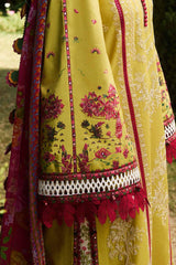 Hussain Rehar Embroidered Dhanak 3pc with Printed Shawal- GA2137